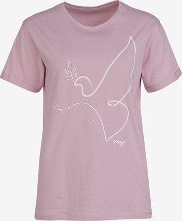 T-shirt Maze en violet : devant