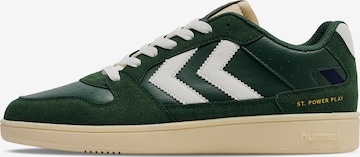 Hummel Platform trainers in Green: front
