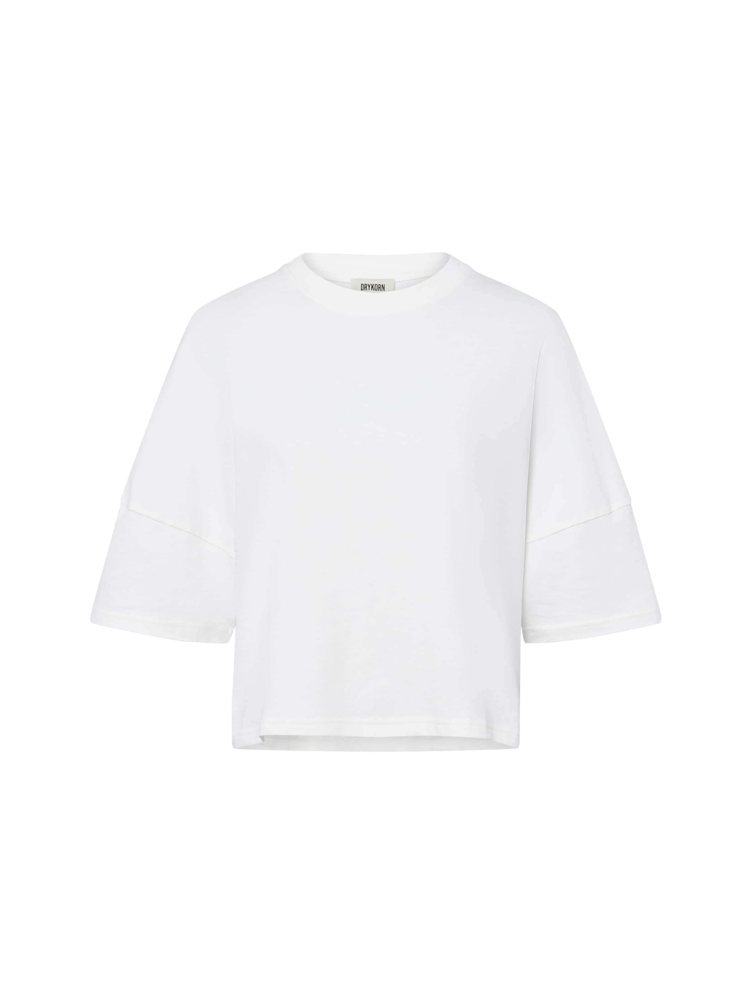 T-shirt 'Kusia' DRYKORN en blanc : devant