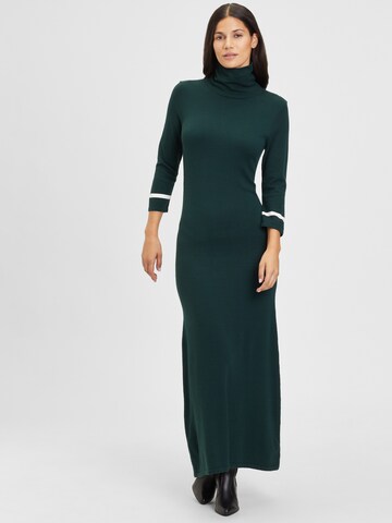 LASCANA Úpletové šaty – zelená