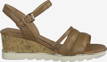 MARCO TOZZI Sandalen met riem in Bruin