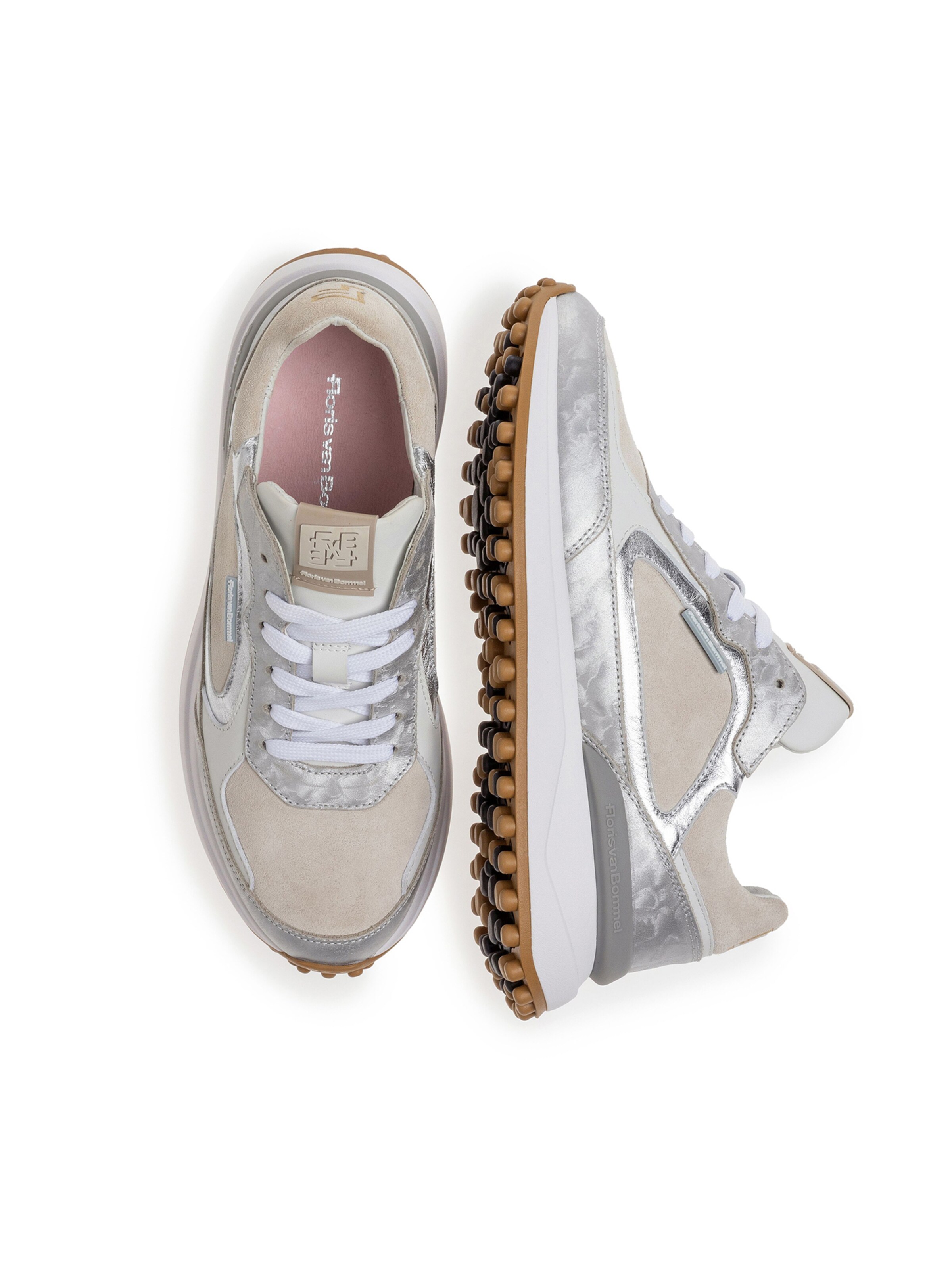Floris van Bommel Sneakers laag 'Noppi 35' in Zilver