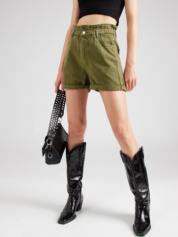 ABOUT YOU Regular Broek 'Leona' in Groen: voorkant