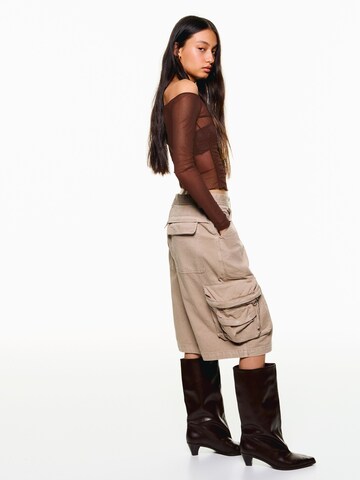 T-shirt Bershka en marron