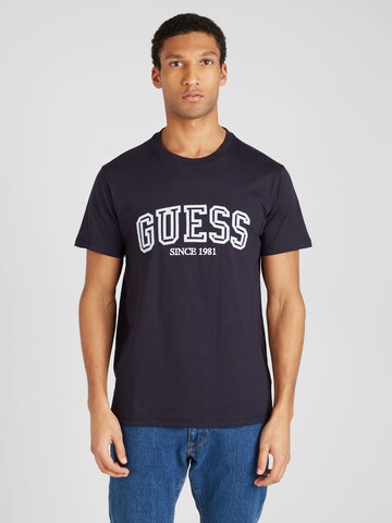 GUESS Shirt in Blauw: voorkant