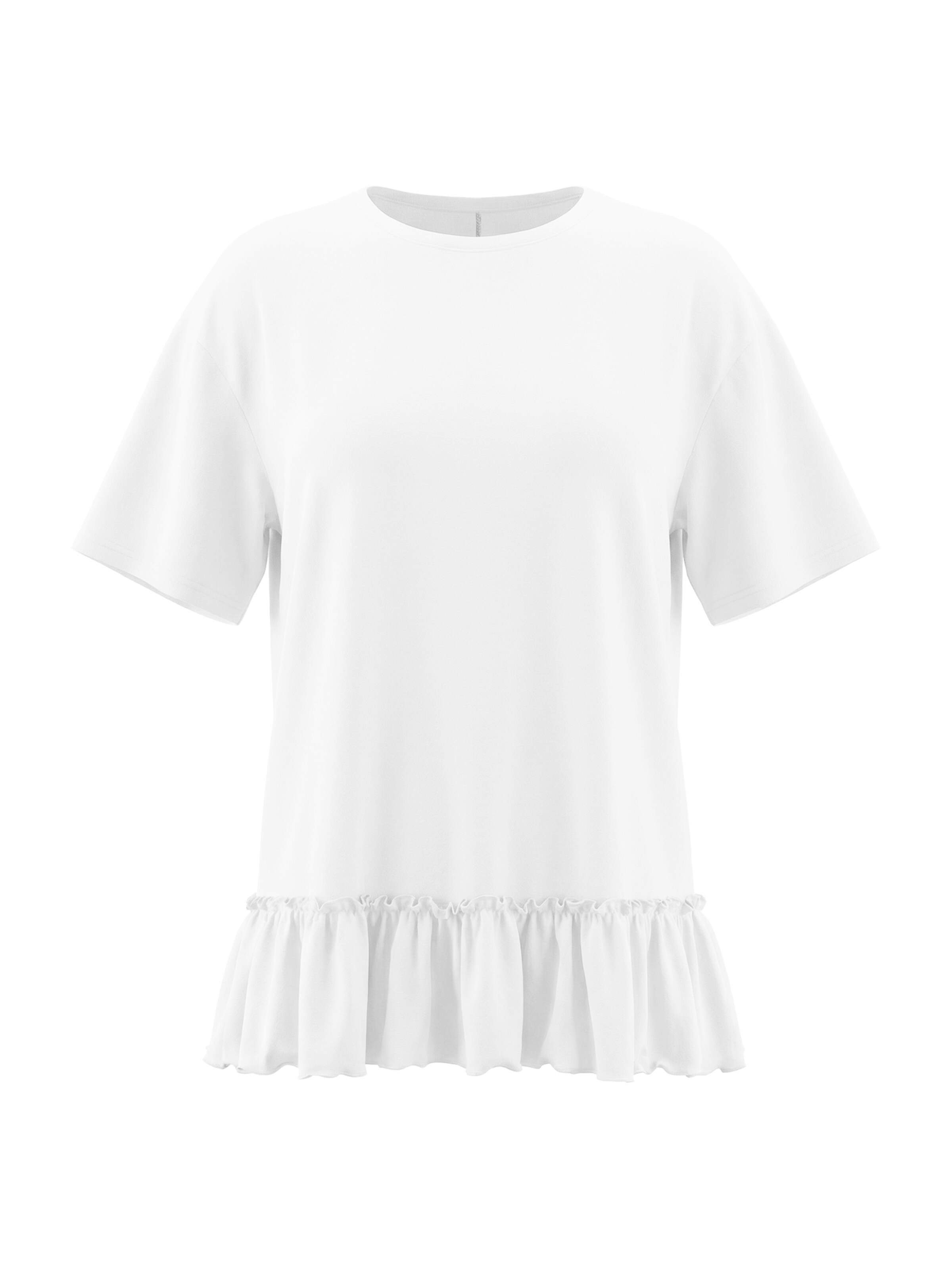 Imily Bela - Camiseta talla grande en blanco: frente