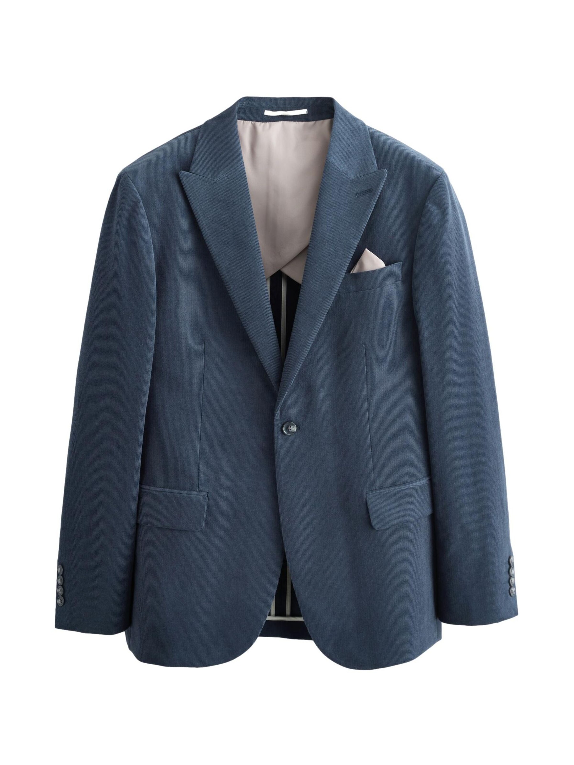 Next Slim fit Blazer in Blue: front
