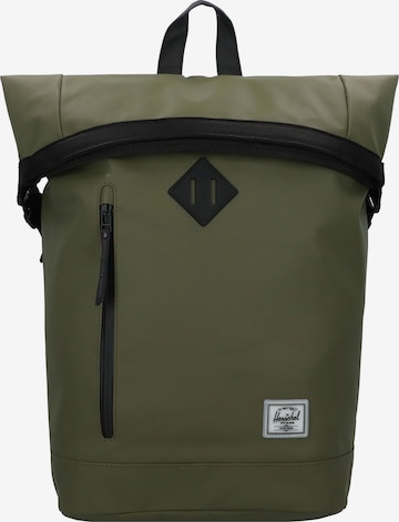 Rucsac 'Roll Top' de la Herschel pe verde: față