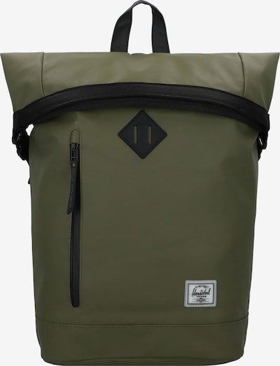 Herschel Sac à dos 'Roll Top' en vert / noir, Vue avec produit