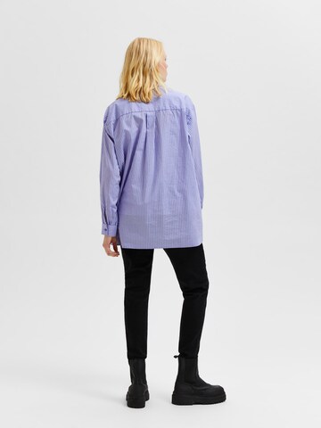 Selected Femme Curve Blouse 'Reka' in Blue