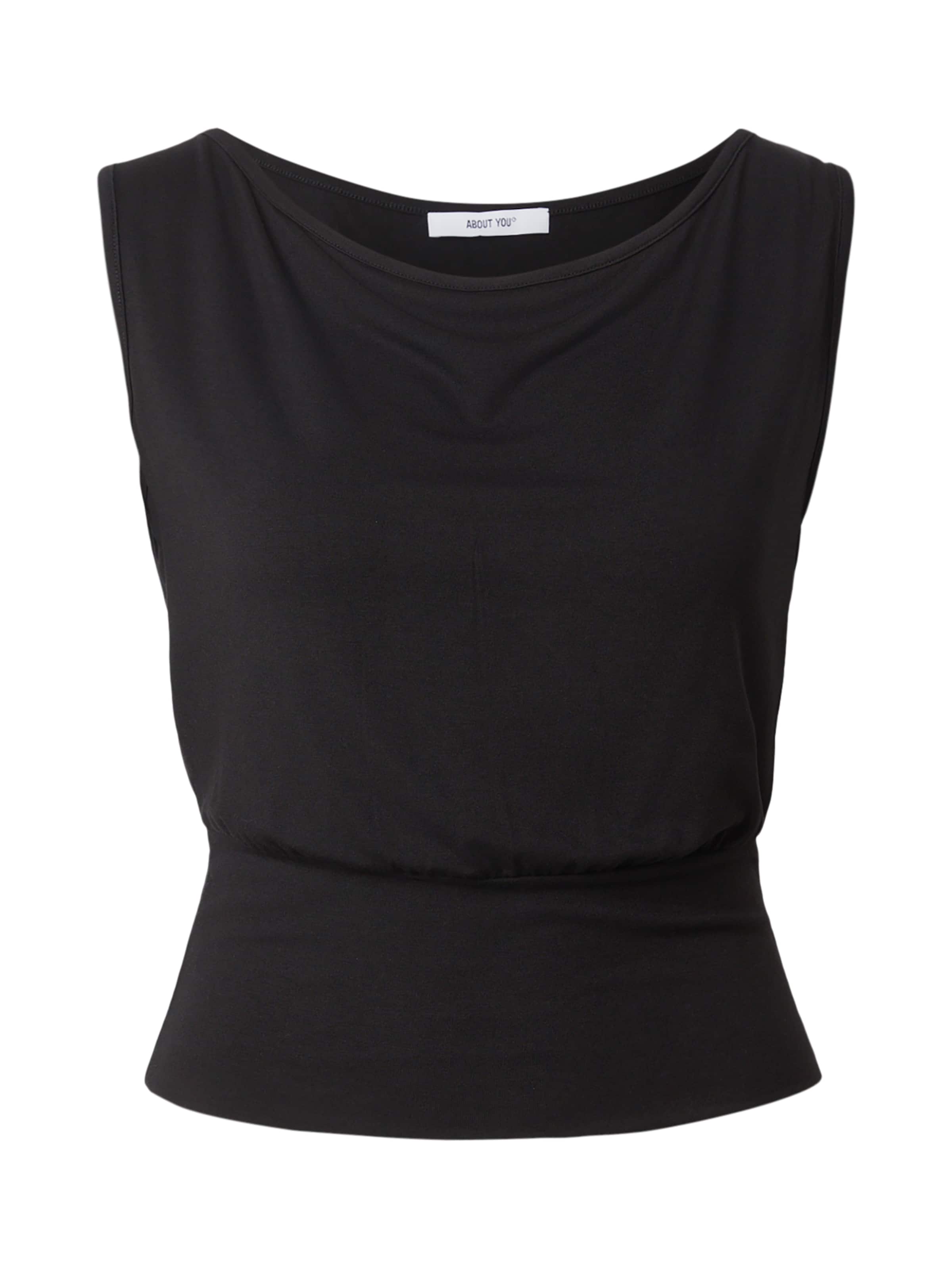 ABOUT YOU Top 'Fina' in Zwart: voorkant