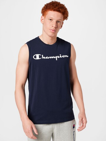 T-Shirt fonctionnel Champion Authentic Athletic Apparel en bleu : devant