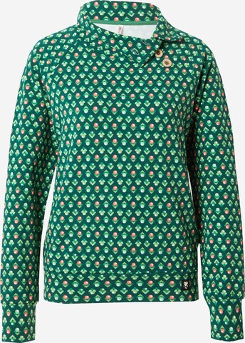 BlutsgeschwisterSweater majica 'Oh So Nett' - zelena boja: prednji dio