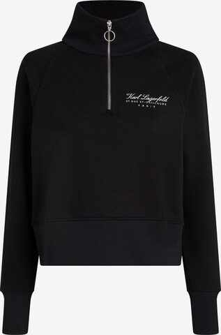 Sweat-shirt Karl Lagerfeld en noir : devant