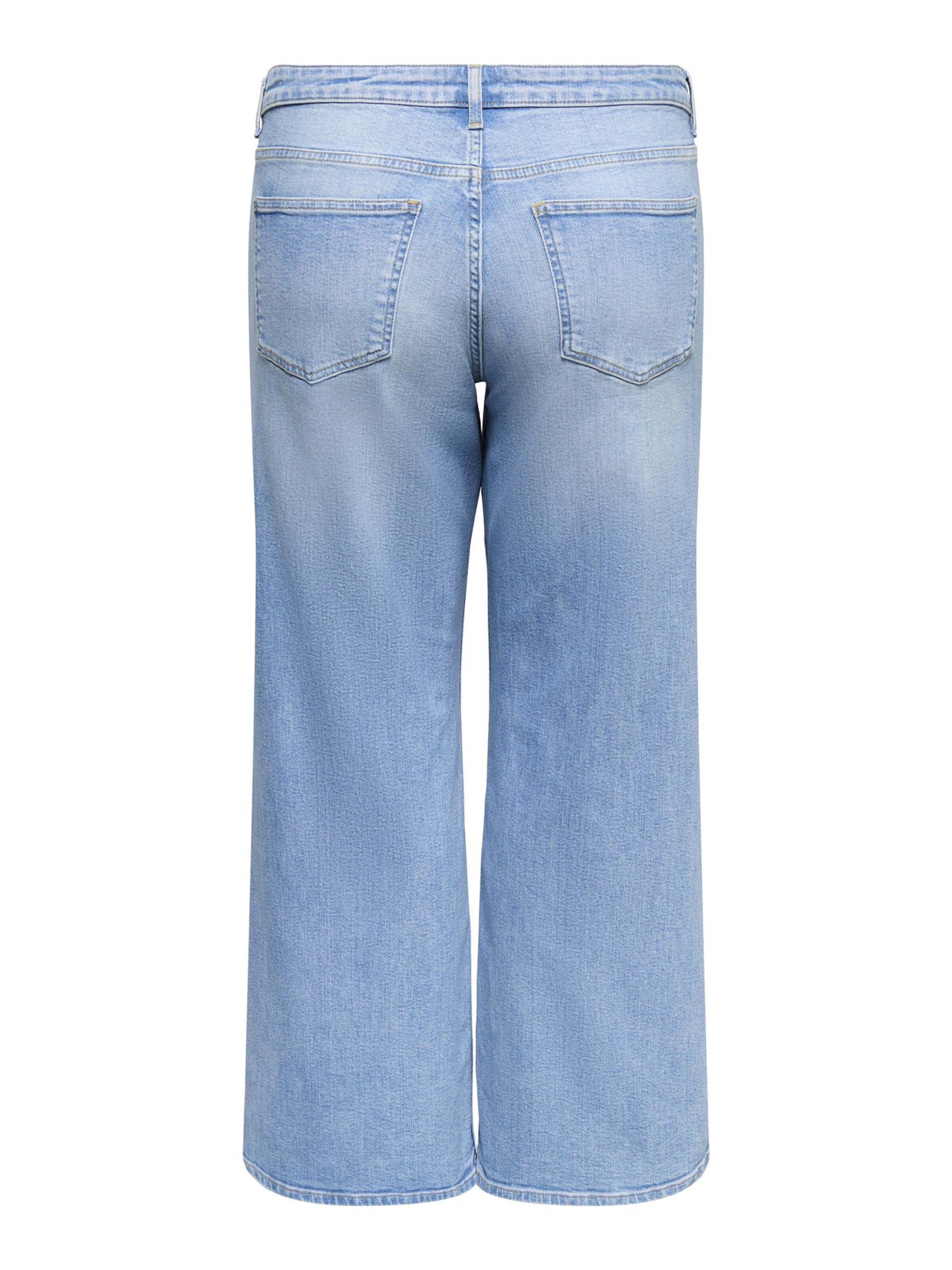 ONLY Carmakoma Loosefit Jeans i blå