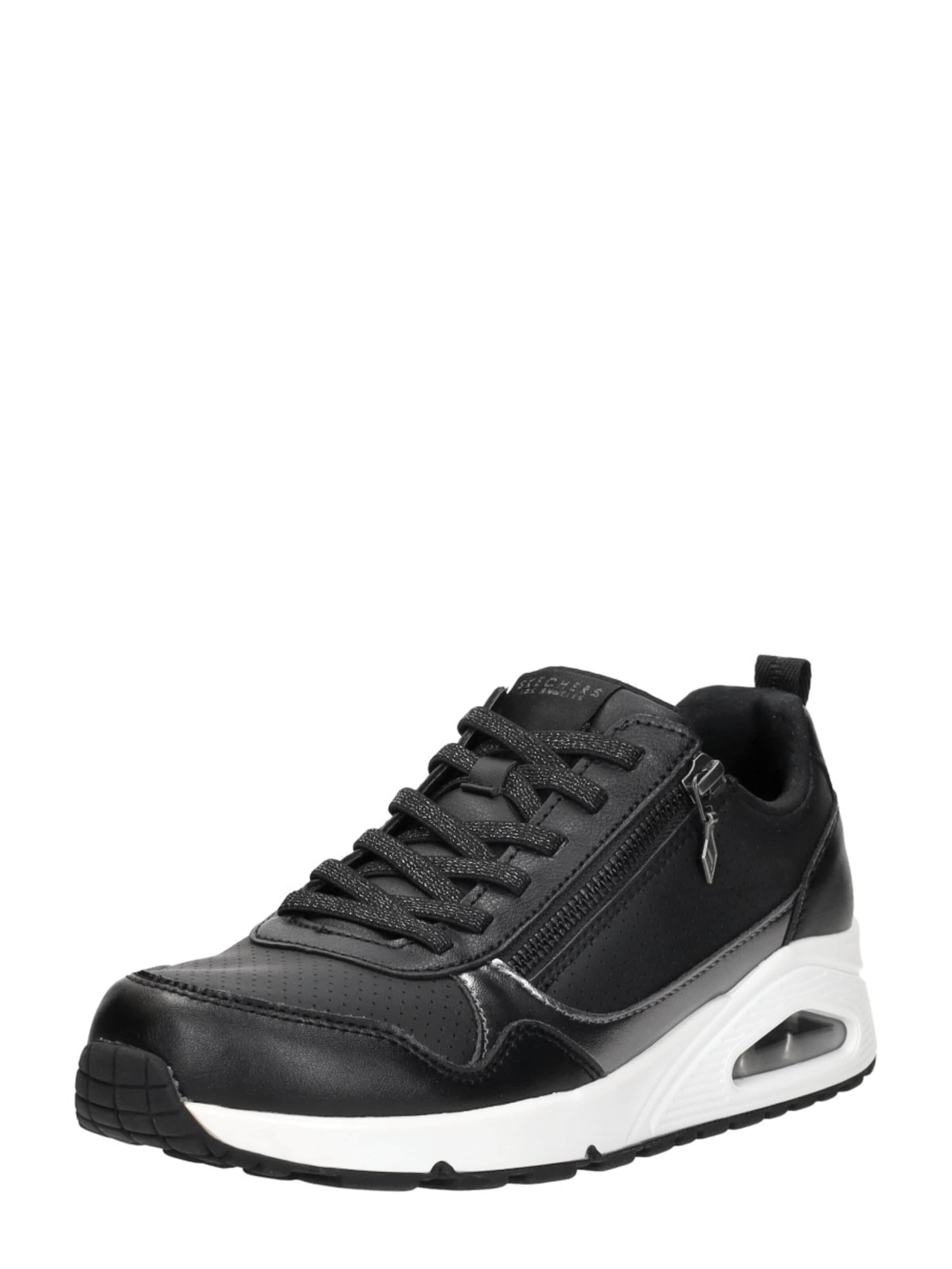 SKECHERS Sneakers laag 'Uno - Metallic Sliders' in Zwart