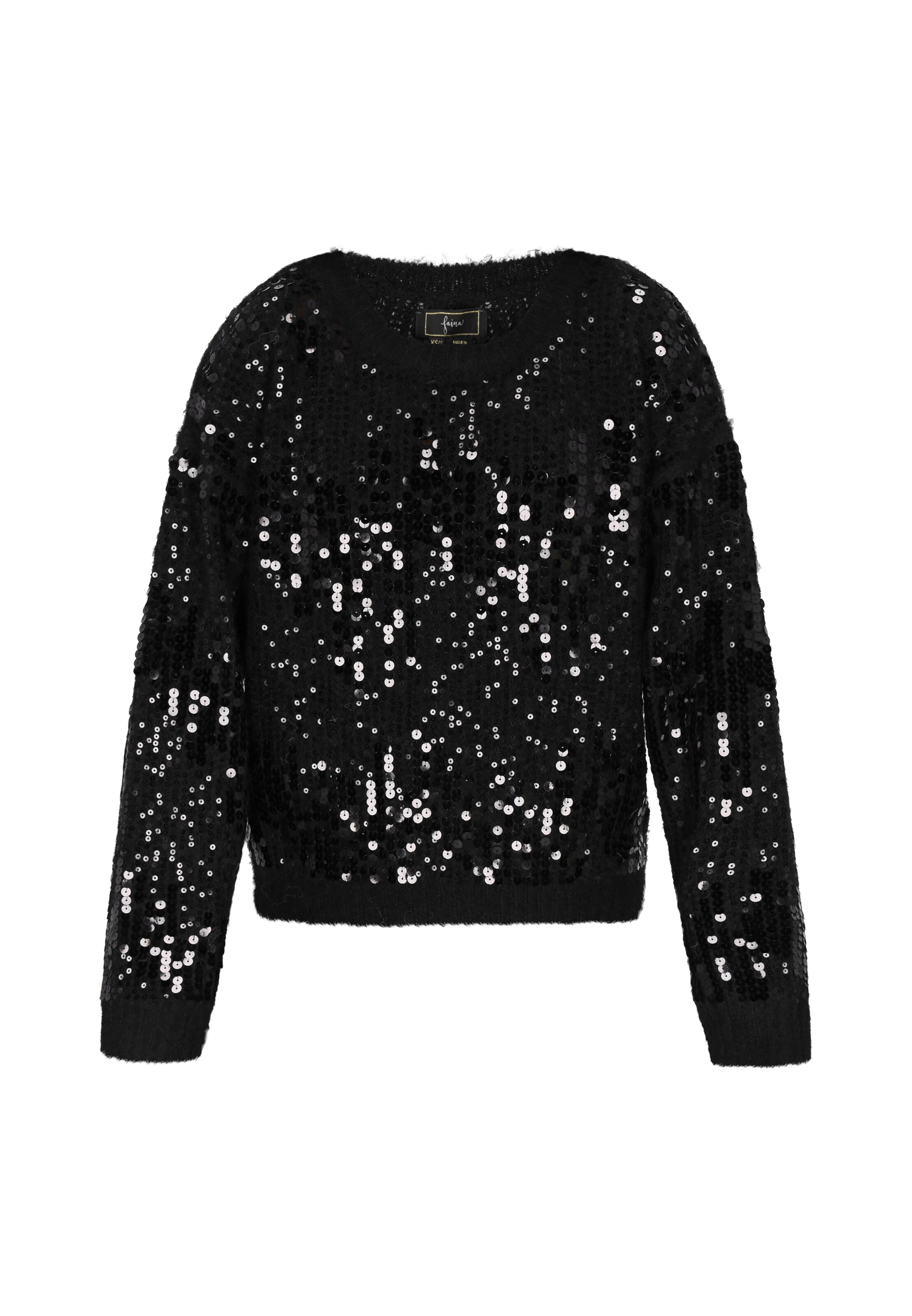 faina - Pullover em preto: frente