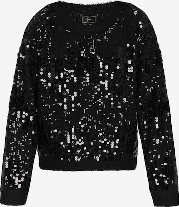 faina - Pullover em preto: frente