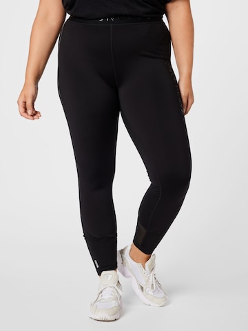 Only Play Curvy Skinny Workout Pants in Black: front