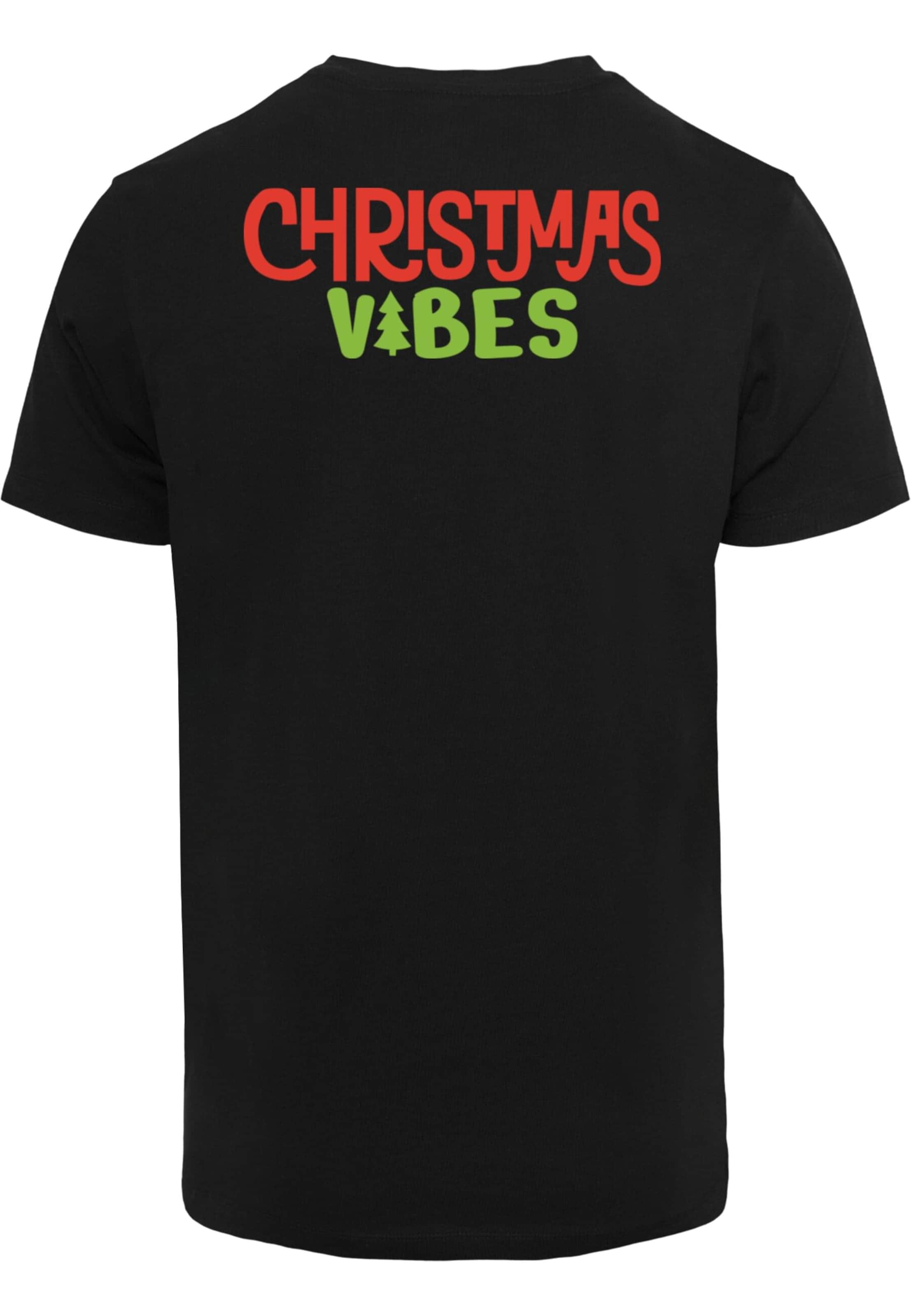 T-Shirt 'Christmas Vibes' Merchcode en noir