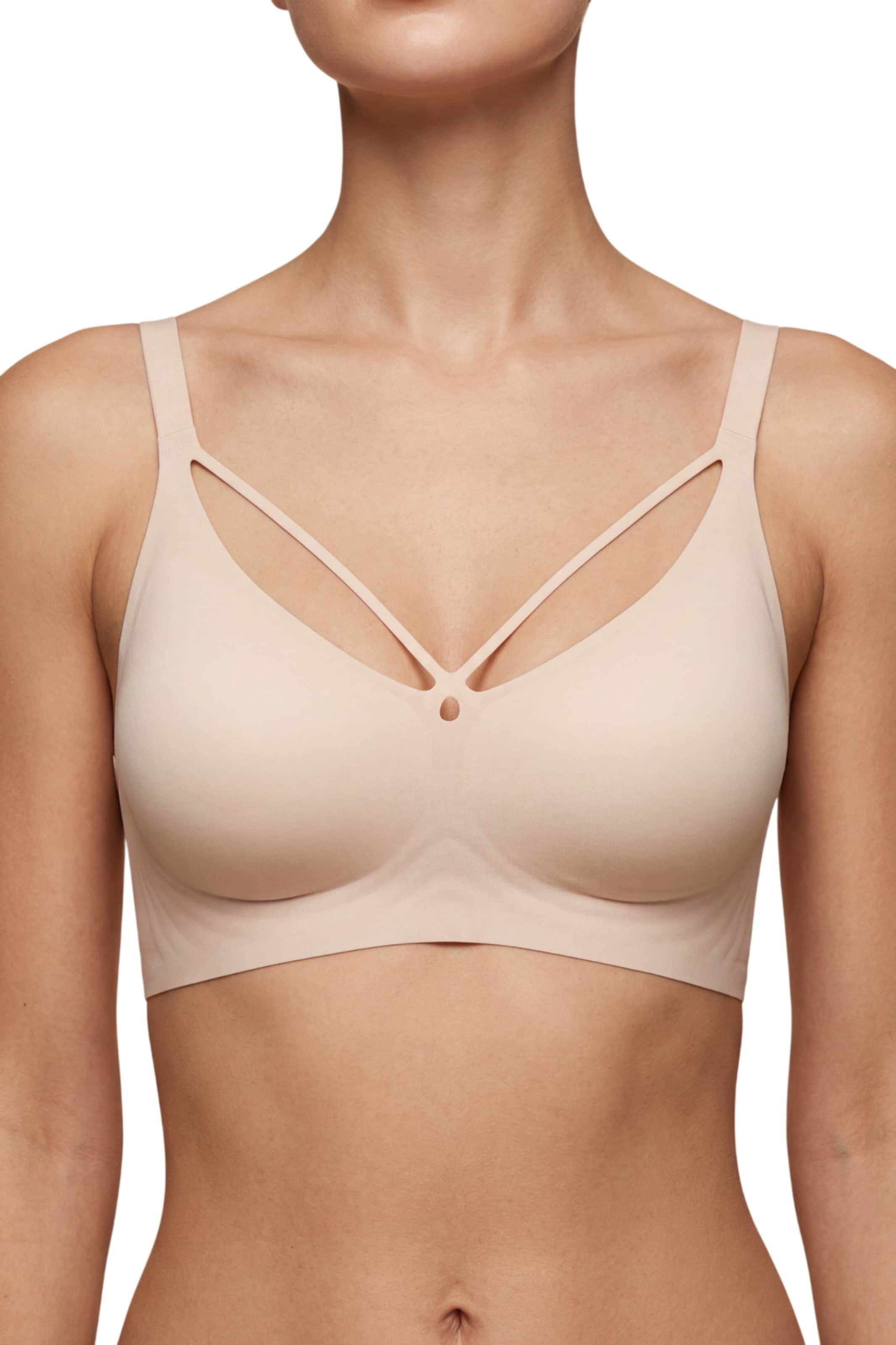 Bustier Soutien-gorge C&City en beige : devant