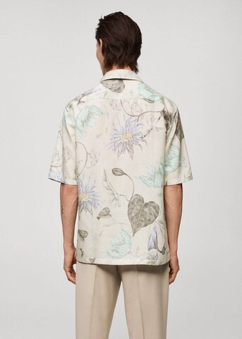MANGO MAN Regular fit Overhemd 'Bari' in Grijs