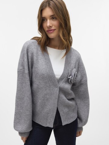 VERO MODA Knit cardigan 'CARRIE' in Grey