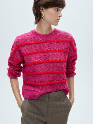 MANGO Sweater 'FRESH' in Pink: front