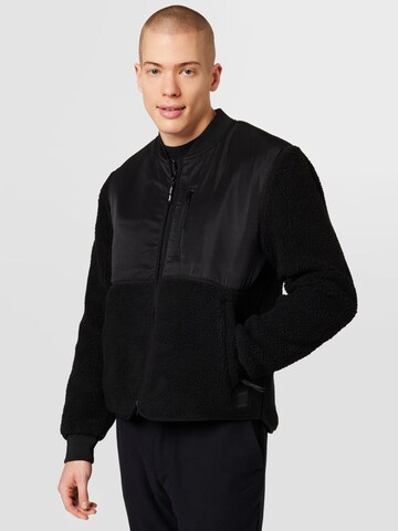 Samsøe Samsøe Fleece jacket 'RASMUS' in Black: front