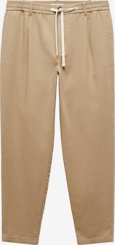 Effilé Pantalon 'Romelino' MANGO MAN en beige : devant