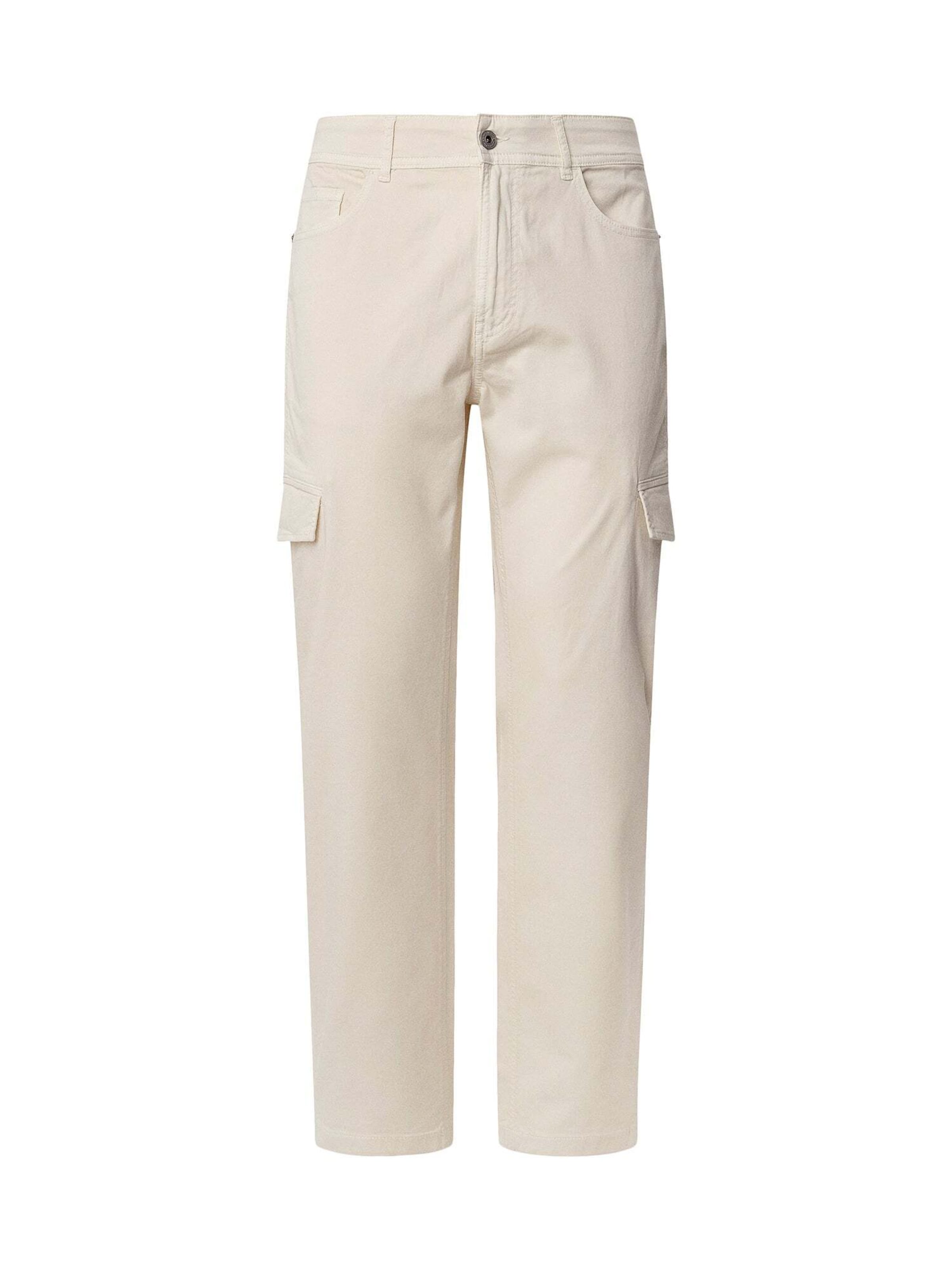Pepe Jeans Pantalon cargo en blanc cassé, Vue avec produit