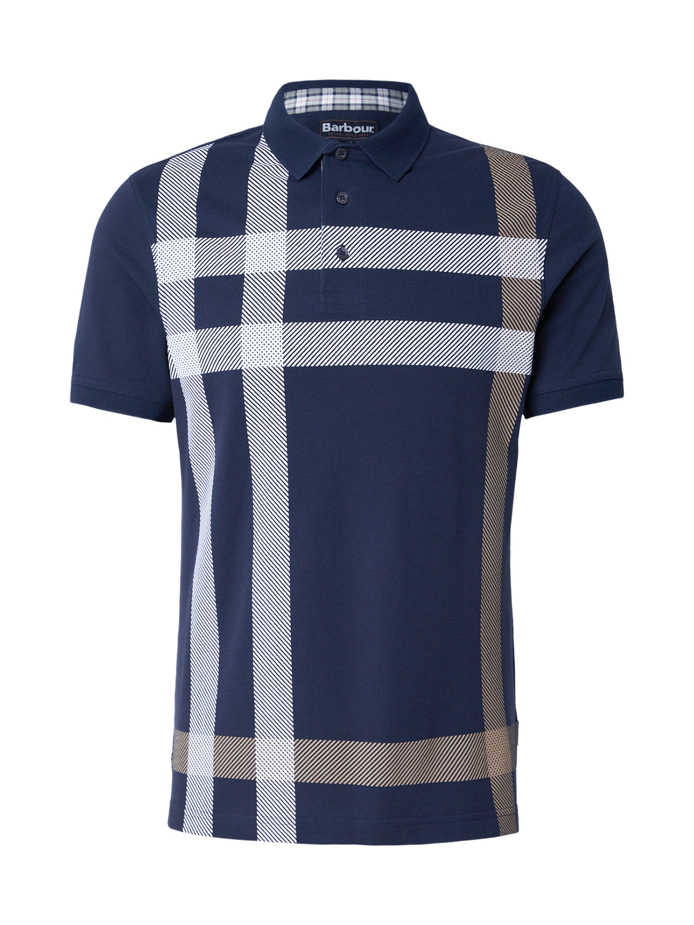 Barbour - Camiseta 'Blaine' en azul: frente