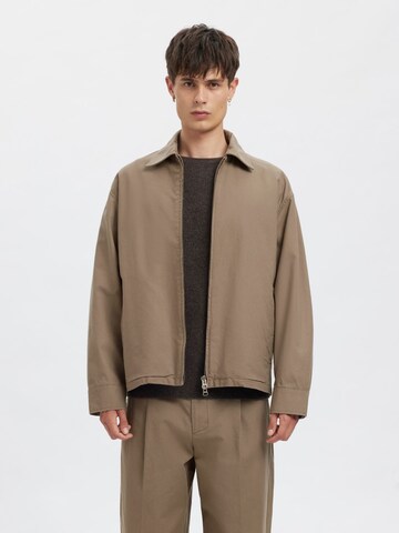 SELECTED Between-Season Jacket in Grey: front