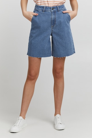 Oxmo Loose fit Pants in Blue: front