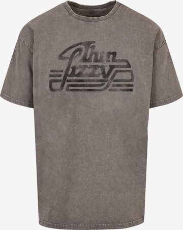 T-Shirt 'Thin Lizzy - Logo Rocker' Merchcode en gris : devant