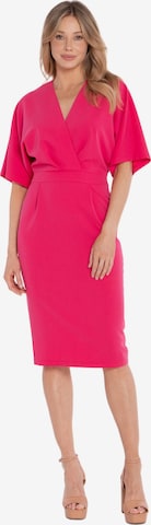 Rochie 'Sukienka midi z kopertowym dekoltem' de la Stylove pe roz: față
