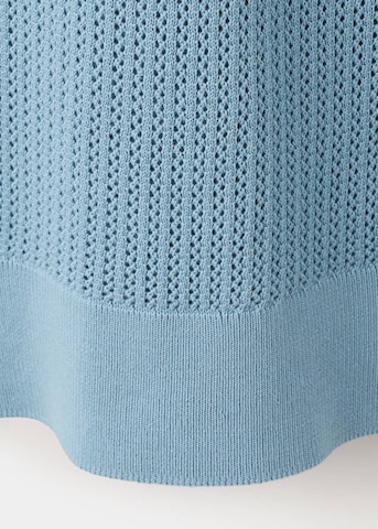 MANGO MAN Shirt 'Pointele' in Blue
