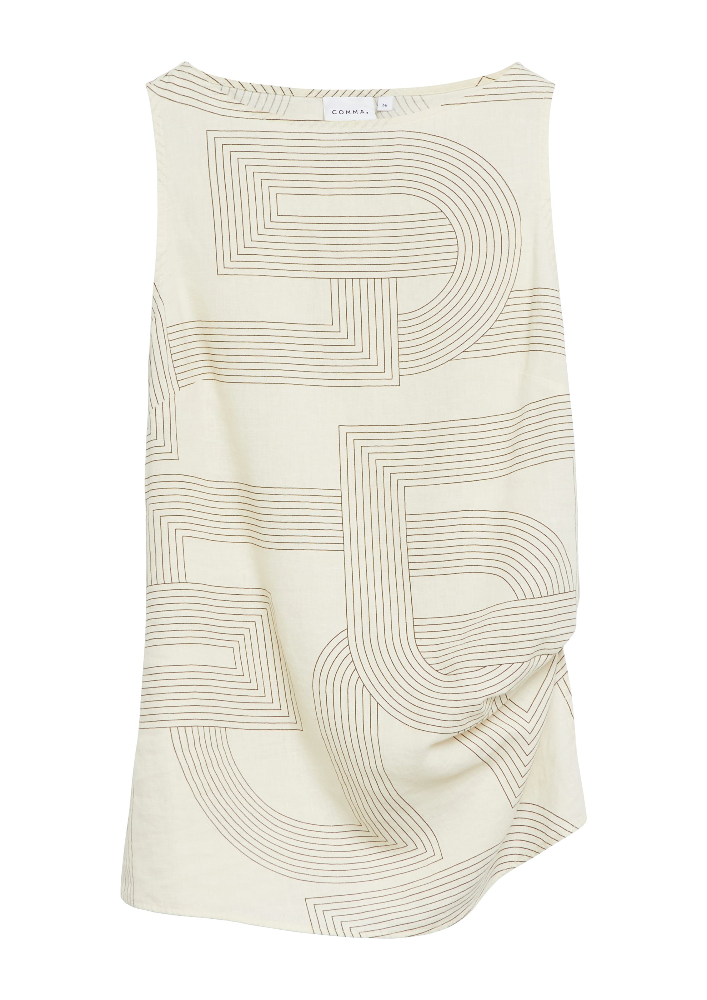 COMMA Bluse in Beige: Vorderseite