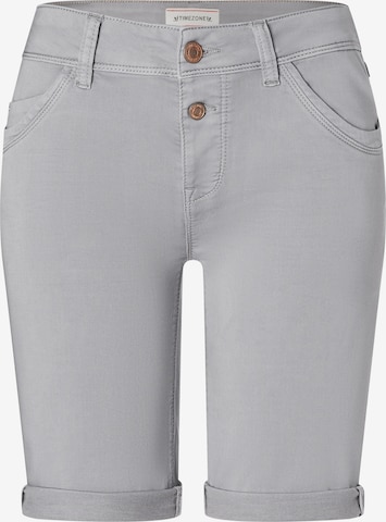 TIMEZONE Slimfit Shorts 'Nali' in Grau: Vorderseite