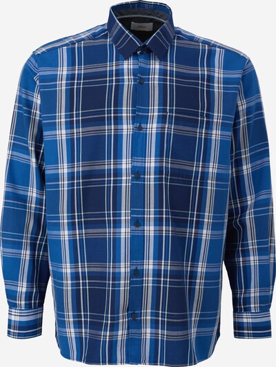 s.Oliver Red Label Big & Tall Overhemd in de kleur Blauw / Donkerblauw / Wit, Productweergave