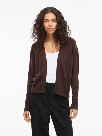 VILA Knit cardigan 'VIRIL' in Brown: front