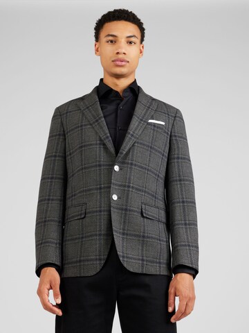 Coupe regular Veste de costume 'Hutson' BOSS Black en gris : devant