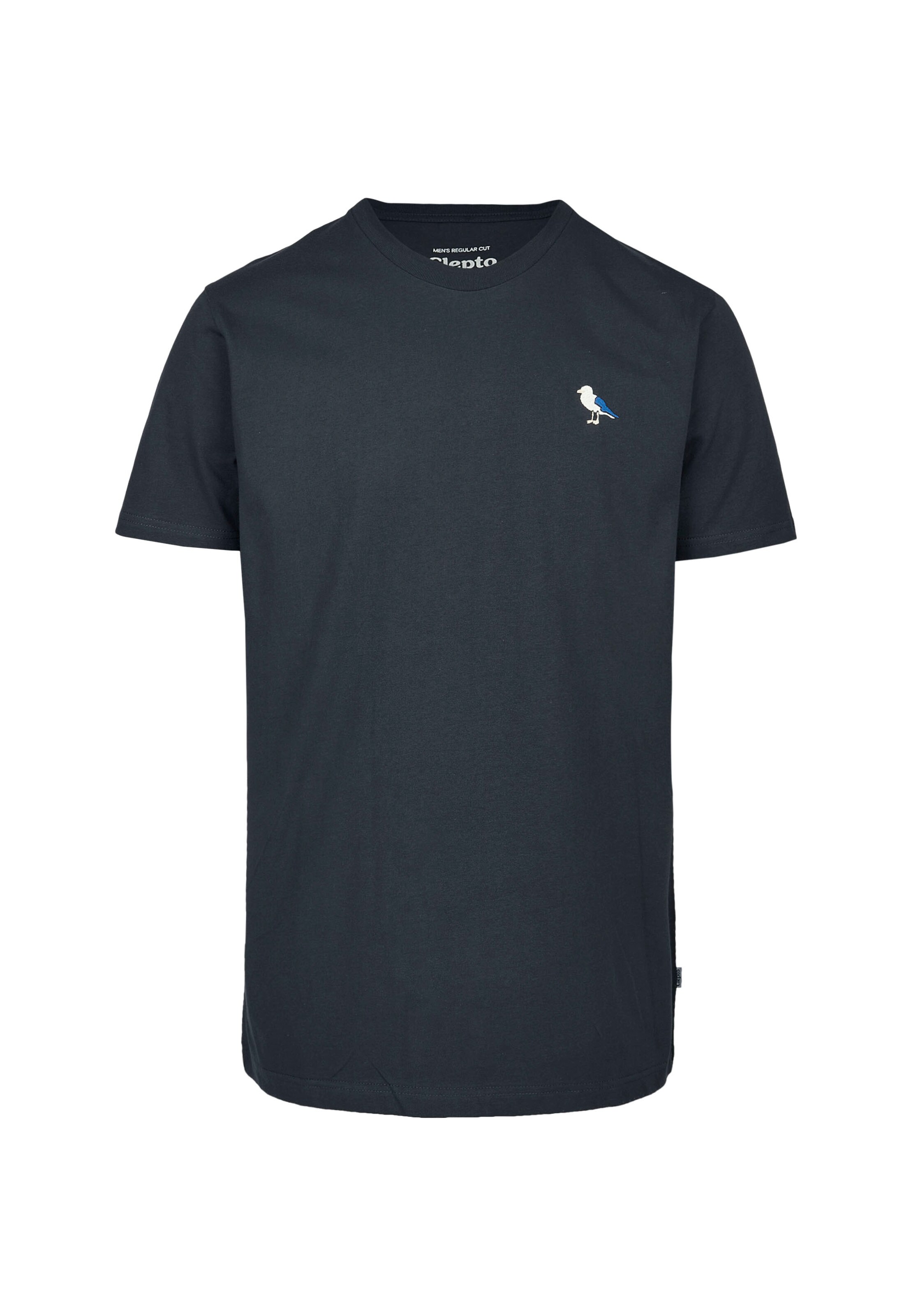 Cleptomanicx T-Shirt 'Embro Gull' in Grau: Vorderseite