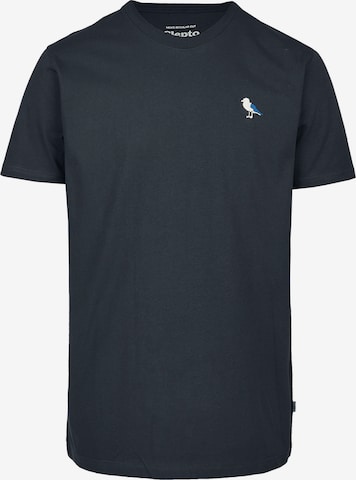 Cleptomanicx T-Shirt 'Embro Gull' in Grau: Vorderseite