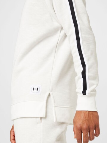 UNDER ARMOUR Sports sweatshirt 'Essential' in White