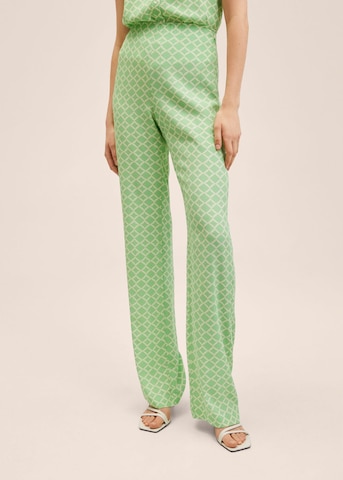 MANGO Regular Pants in Green: front