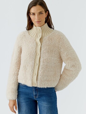 OUI Knit Cardigan in Beige: front