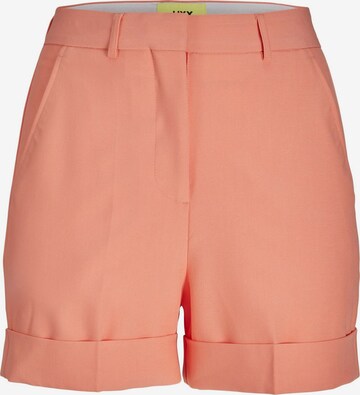 JJXX Regular Pleat-Front Pants in Orange: front