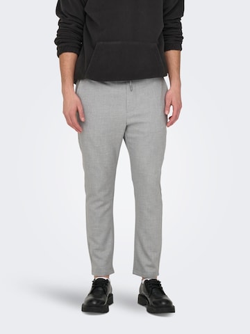 Regular Pantalon 'Linus' Only & Sons en gris : devant