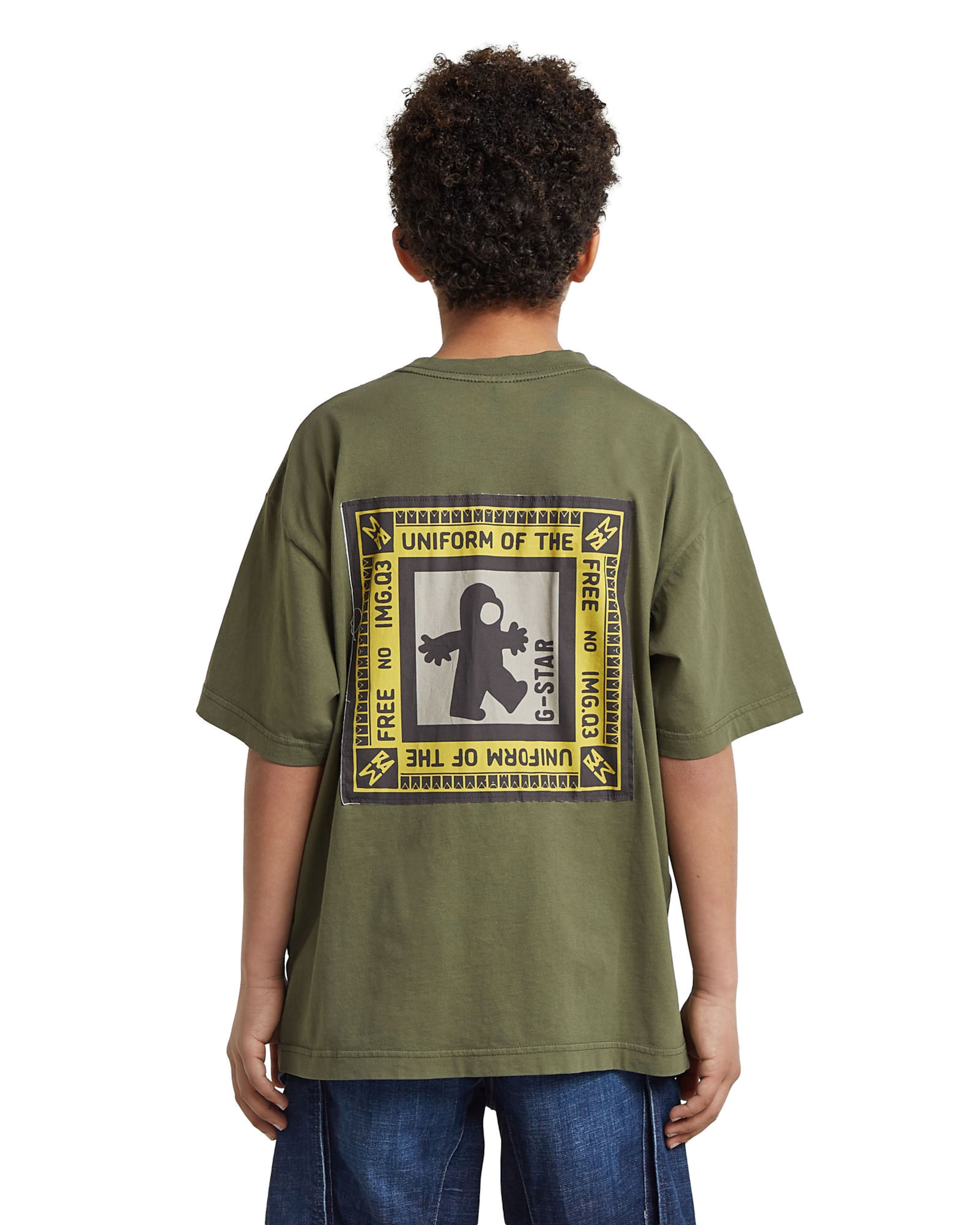 G-STAR Shirt 'Boys Oversized T-Shirt' in Groen